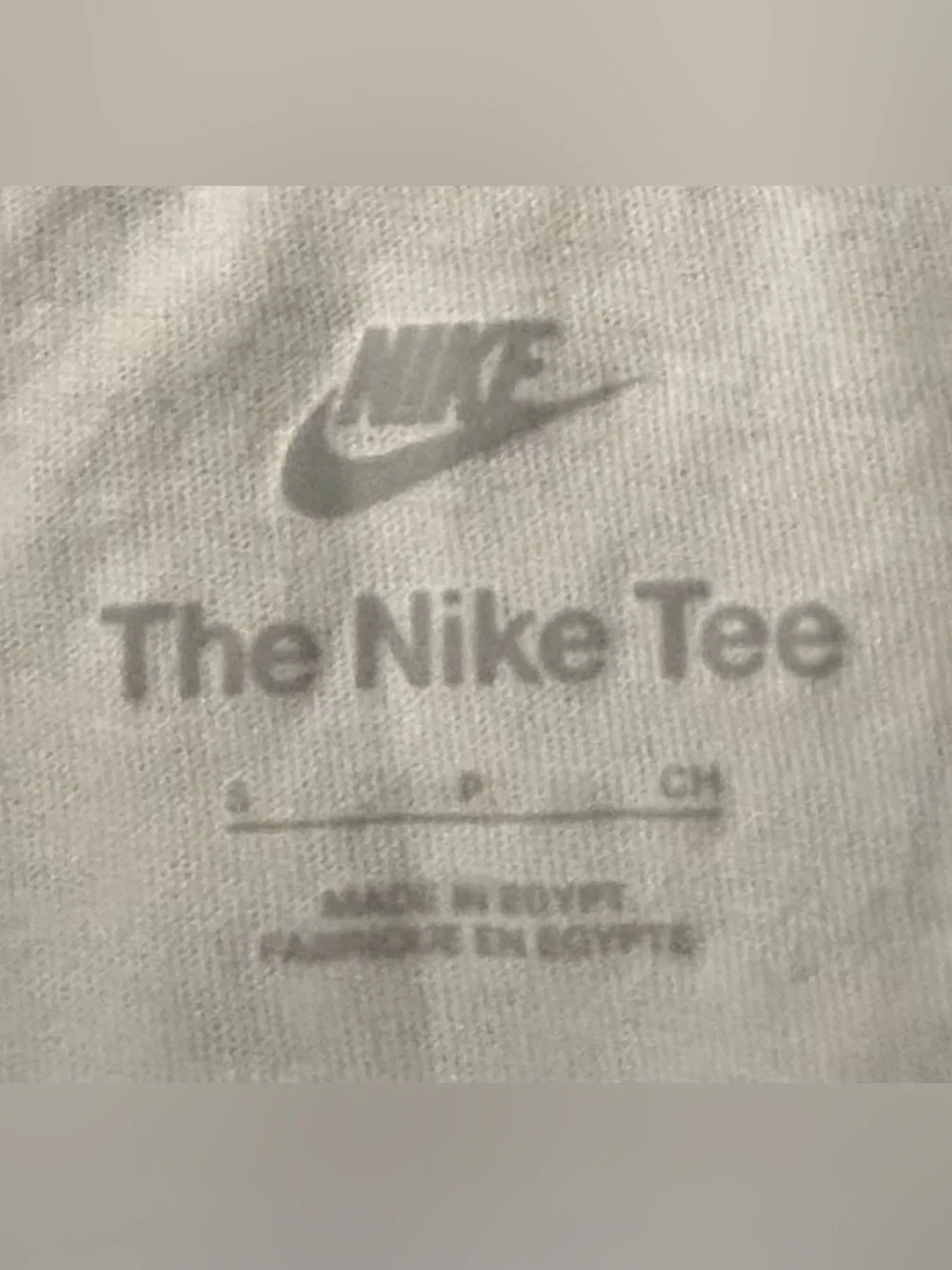 Nike White Short Sleeve Tee with Orange-to-Purple Gradient Graphic